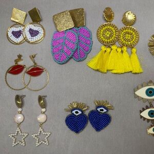 (All 8 earrings)
